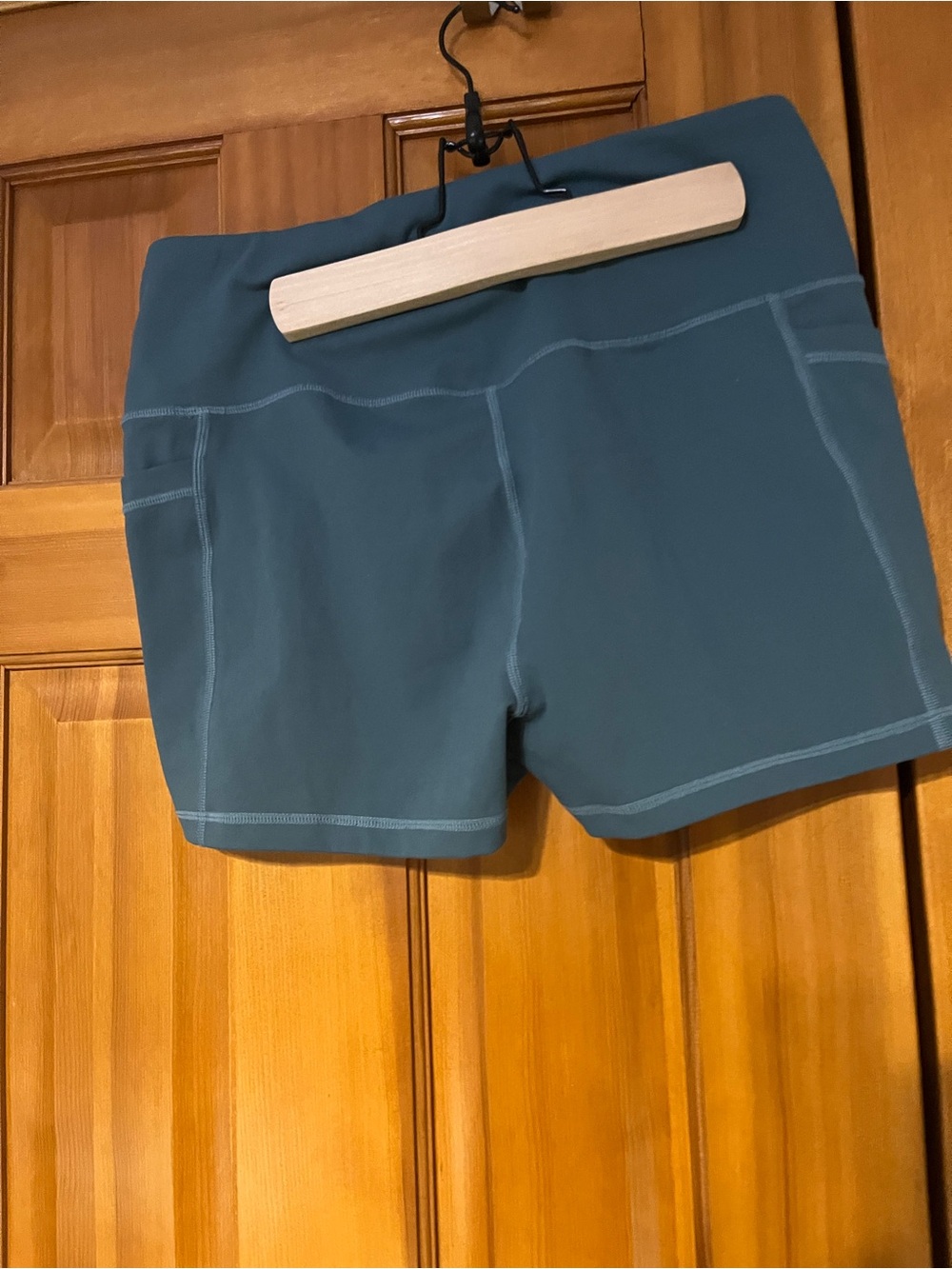 Women's High-Waist Stretch Active Shorts - Teal
